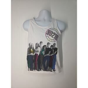 Vintage Beverly Hills 90210 90’s White Tank Top Small Spelling Ent. Inc